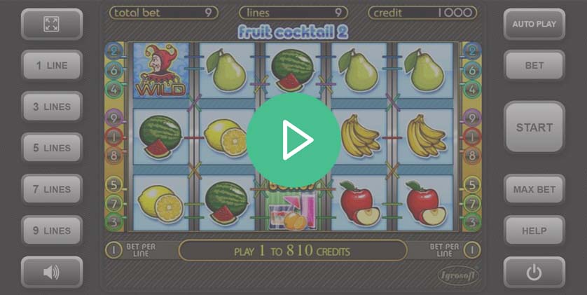 Играть в Демо слот Fruit Cocktail